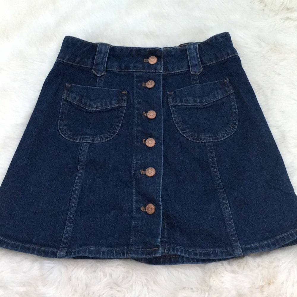 Madewell Button-up Denim Skirt
